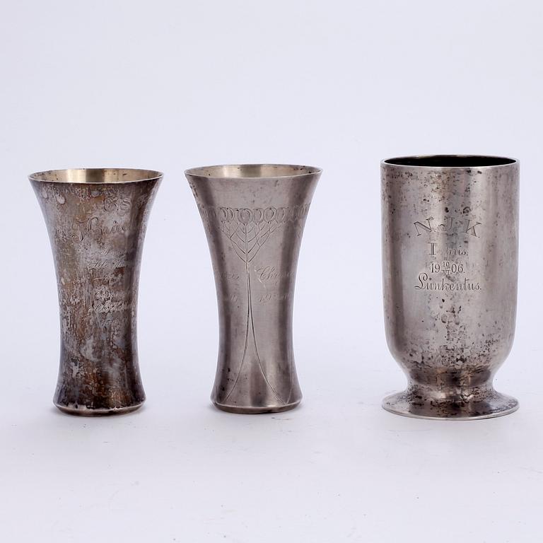 PARTI SILVER, 7 delar, tot vikt 700 gram.