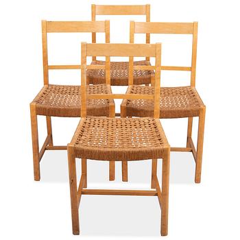 353. Elna Kiljander, ELNA KILJANDER, A set of four 1940s chairs for Oy Koti - Hemmet Ab.