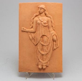 CARL MILLES, after, a wall relief in terracotta, signed C Milles and numbered 36/200.