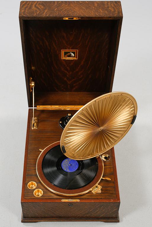 GRAMMOFON, "HMV Model 460 Lumiere", The Gramophone Company Ltd, 1900-talets första hälft.