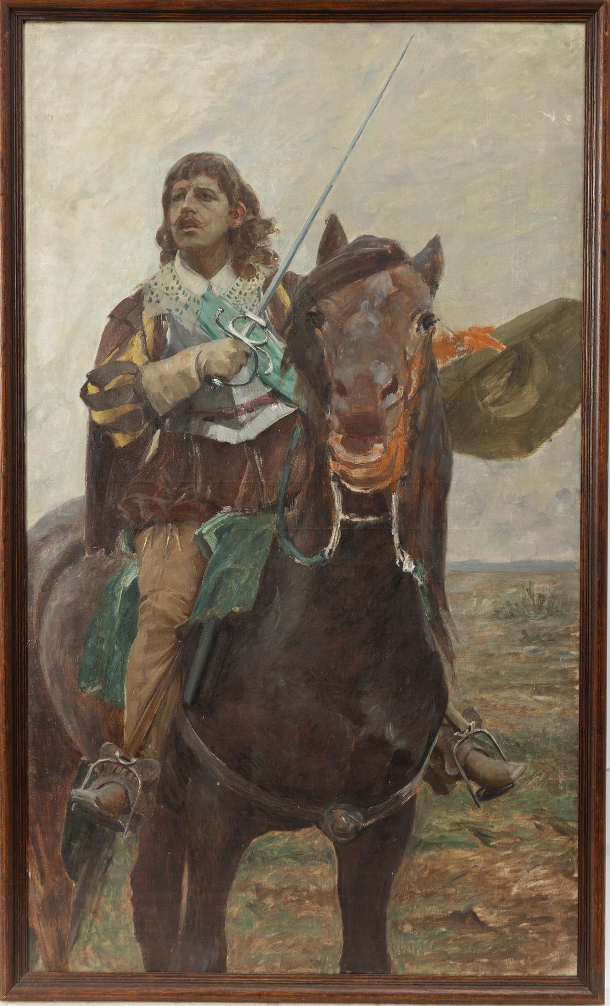 Nils Forsberg, Study for Gustav II Adolf before the Battle of Lützen.