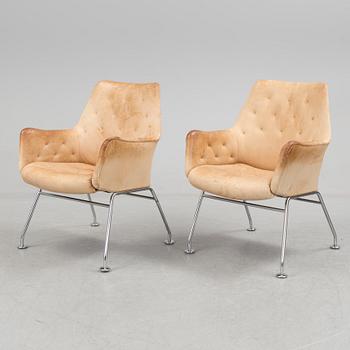 A pair of armchairs "Mirja", designed by Bruno Mathsson, Dux.