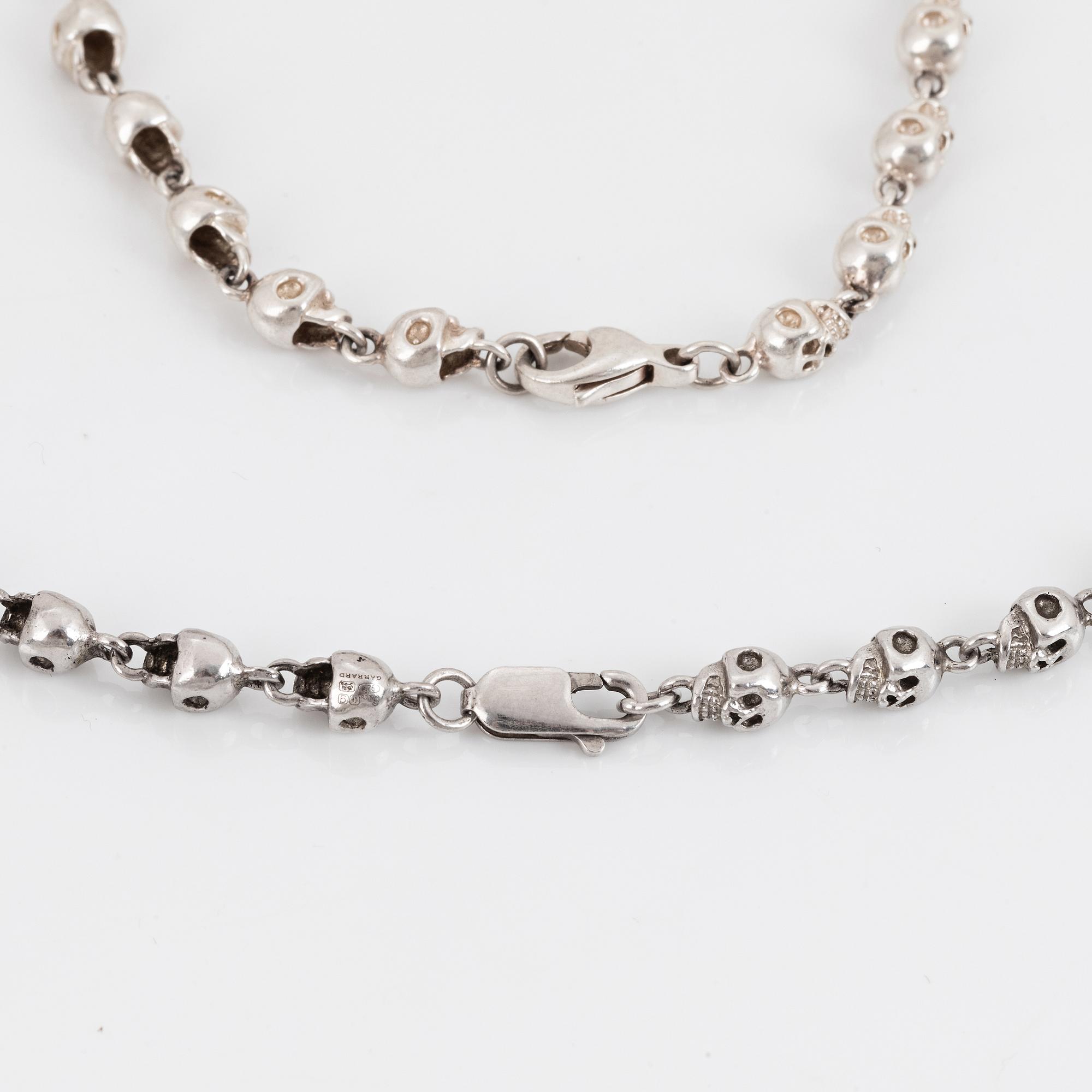 Bracelet and necklace, sterling silver, Jade Jagger, Garrard & co.