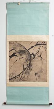 A hanging scroll, after Lin Liang (1428-1494), Qing dynasty (1644-1912).