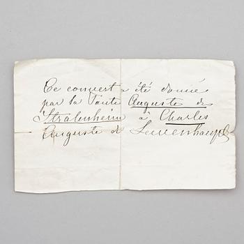 Lewenhauptska besticken, 2 par, sk "couvert" förgyllt silver, Kirstein respektive Büttner, Strasburg  originaletuier.