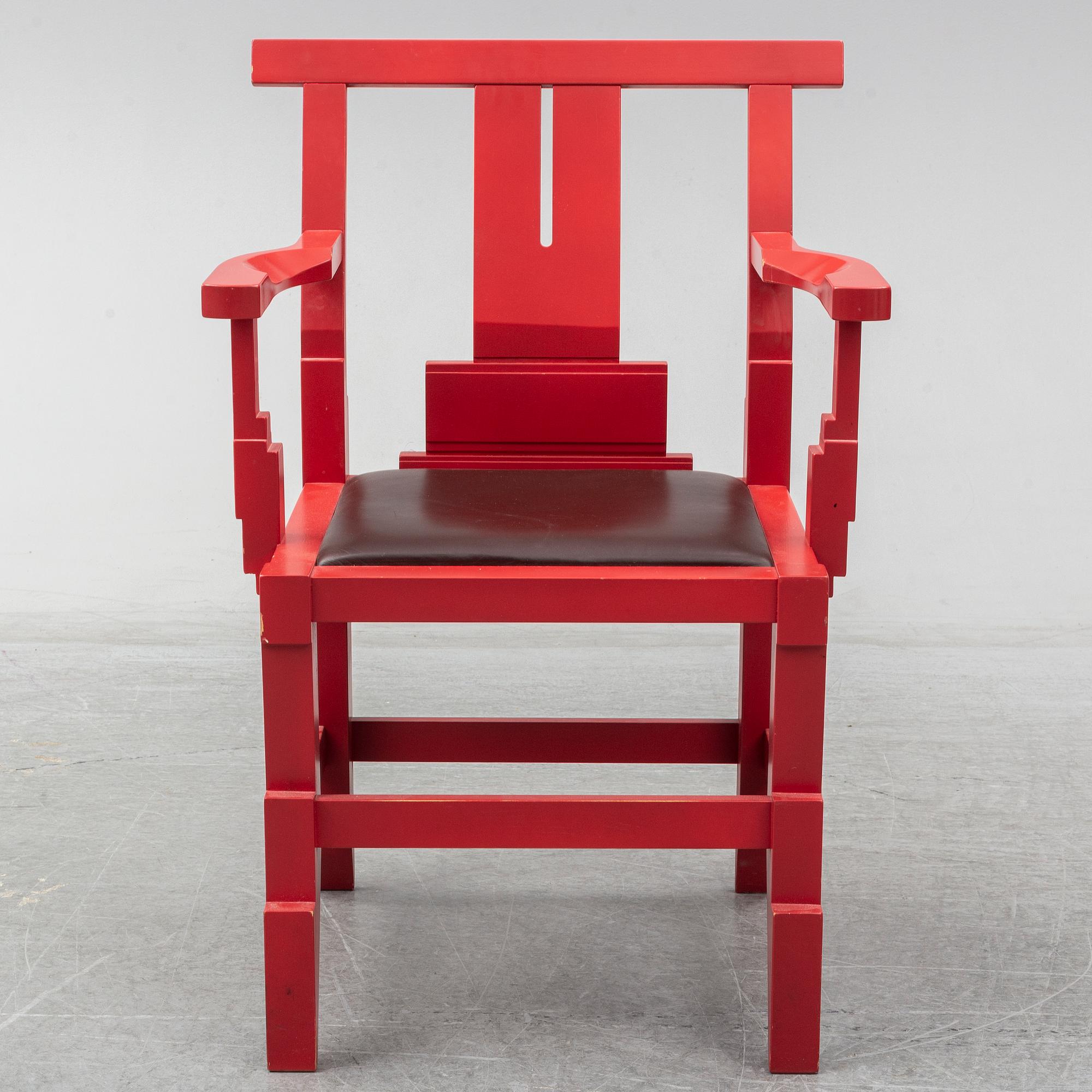 JOHN KANDELL, a 'Solitaire' armchair, Källemo AB, designed in 1988.