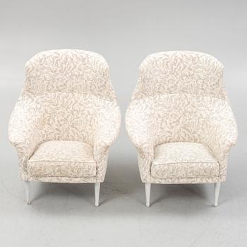 Kerstin Hörlin-Holmquist, a pair of armchairs, from the series "Paradiset", Nordiska Kompaniet.