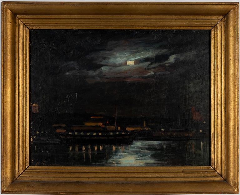 Nils Tydén, oil on panel, signed.