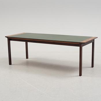 A 1960's Danish sofa, with 2 easy chairs and 2 tables by Glostrup.