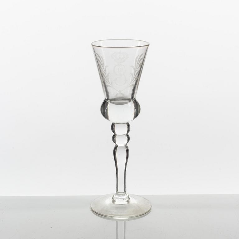 A 12-piece glass service, Reijmyre Glasbruk.