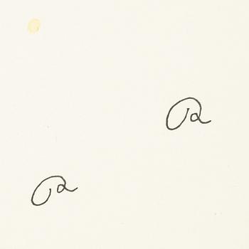Roger Risberg, indian ink drawing, signed. Executed in 2008.