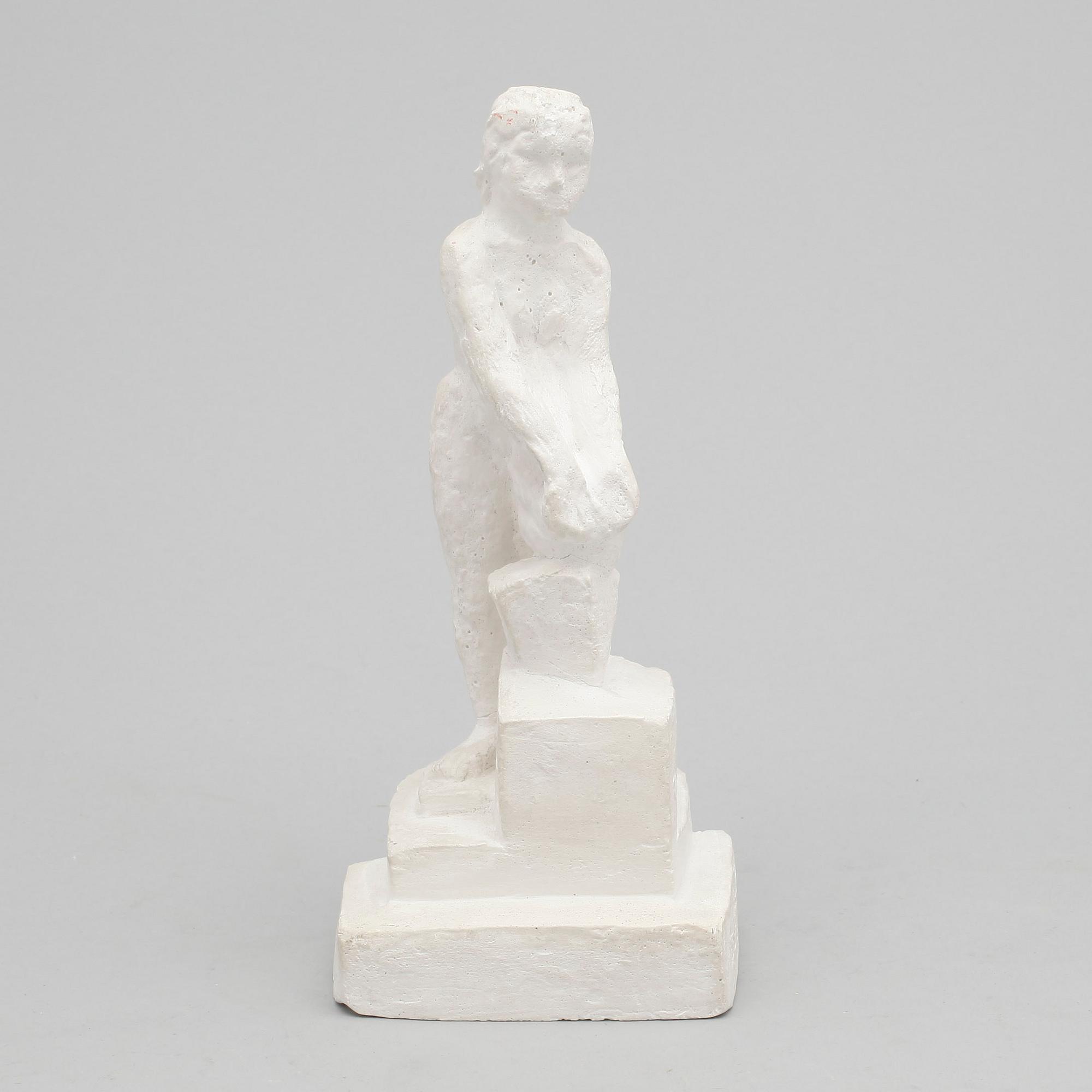 BROR HJORTH, efter, skulptur gips, bär signatur.