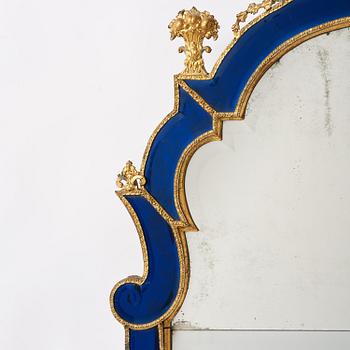 Spegel, tillskriven Burchard Precht ca 1720, Barock.