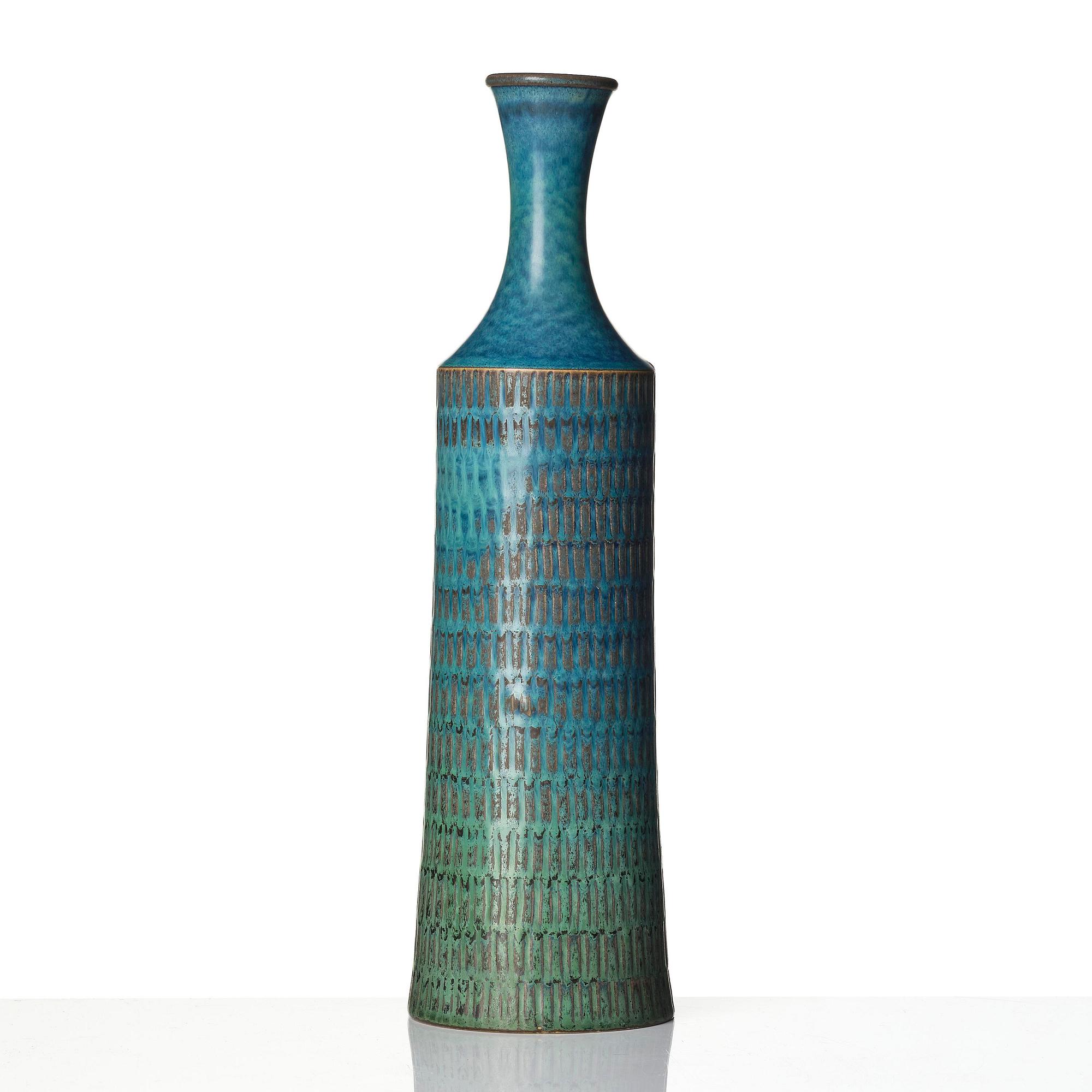 Stig Lindberg, a stoneware vase, Gustavsberg Studio 1966.