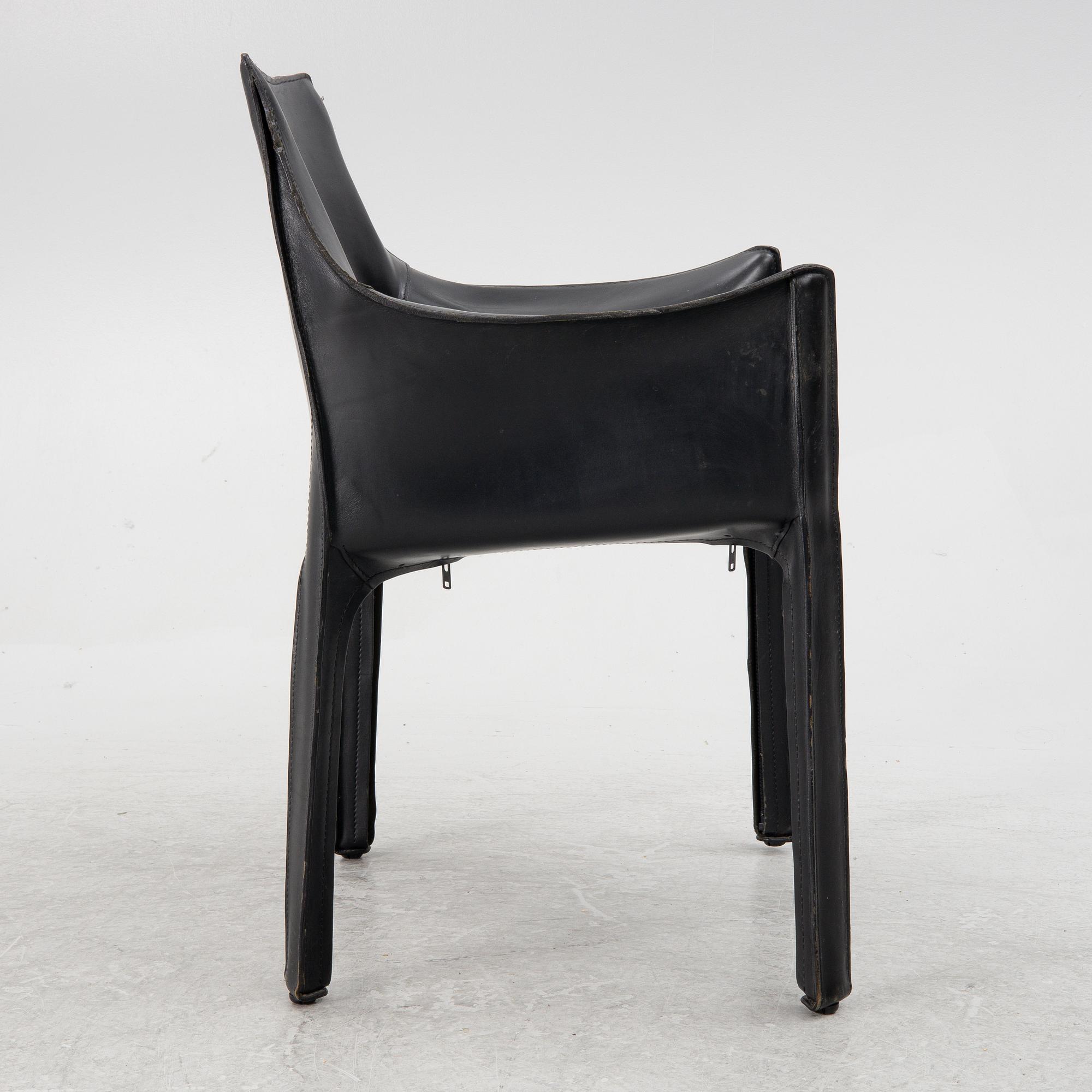 Mario Bellini, a '413 CAB' armchair, Cassina, Italy.