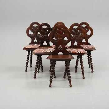 STOLAR, nygotisk stil, 1800/1900-tal.