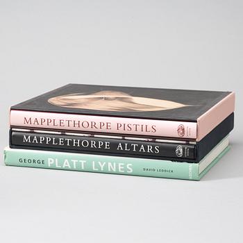 Fotoböcker, 3 st, Mapplethorpe och Platt Lynes.