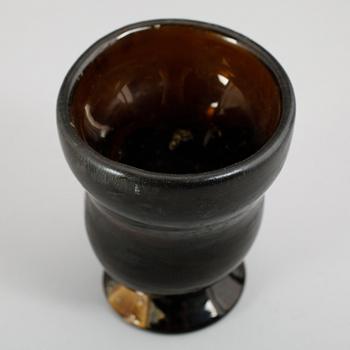 MORTEL, brunt glas, 1800-tal.