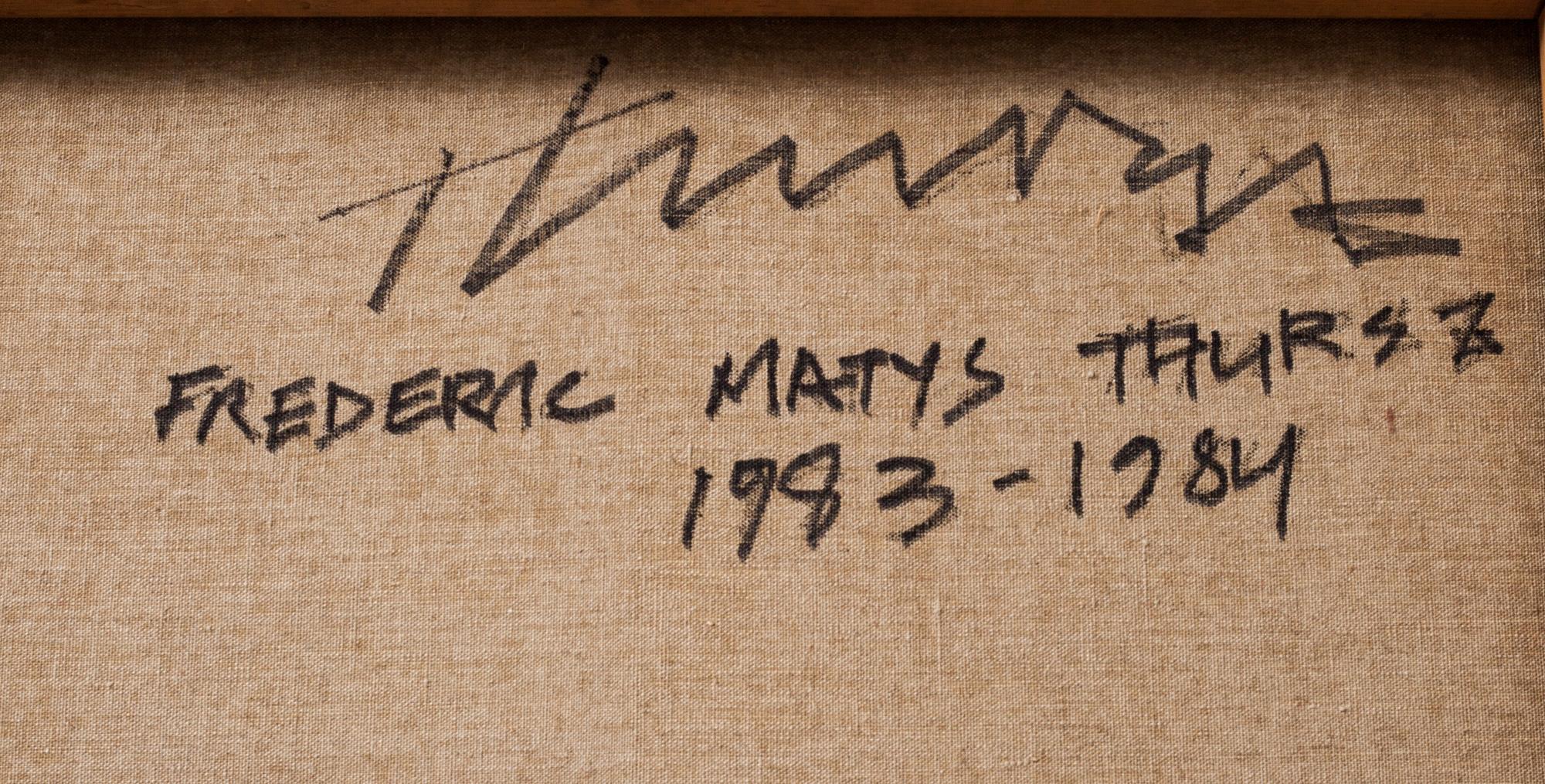 FREDERIC MATYS THURSZ, olja på duk, a tergo signerad och daterad 1983-84.