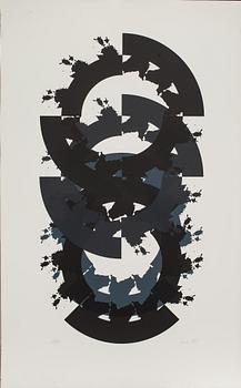 RAUL MEEL, färgserigrafi, signerad, numrerad 3/50 och daterad- 89.