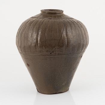 Urna, stengods, Edo (1603-1868).