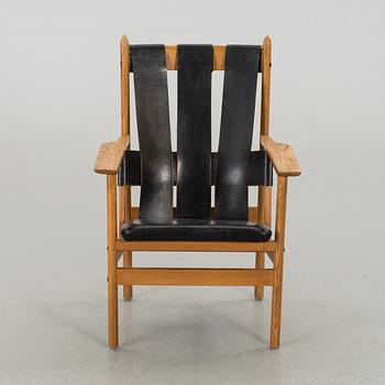 GUNNAR EKLÖF, armlänstol "Åkerblomstolen" för Gärsnäs Möbler 1950/60-tal.