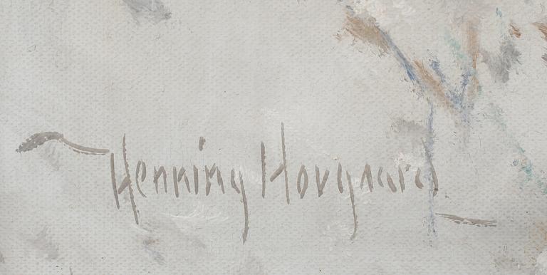HENNING HOUGAARD, olja på duk, signerad.