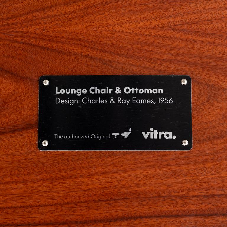Charles & Ray Eames, fåtölj, "Lounge Chair", Vitra, 2000-tal.