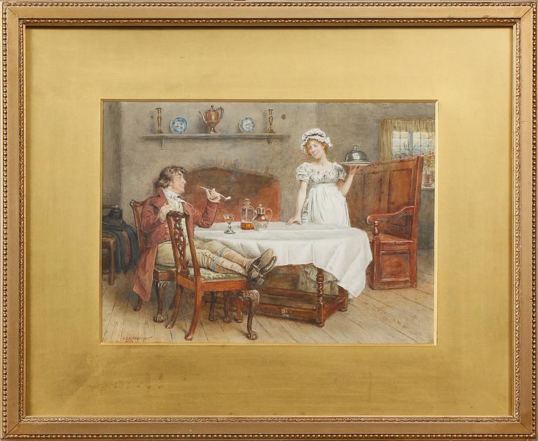 GEORGE GOODWIN KILBURNE, tillskriven, akvarell med täckvitt, signerad.