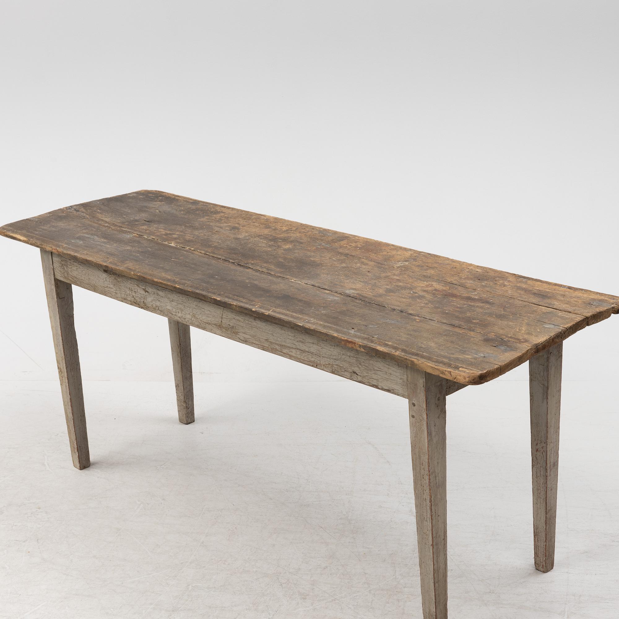 A swedish provincial table, 19th century.