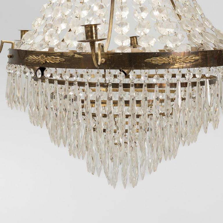 Chandelier, late Gustavian style, 20th century.