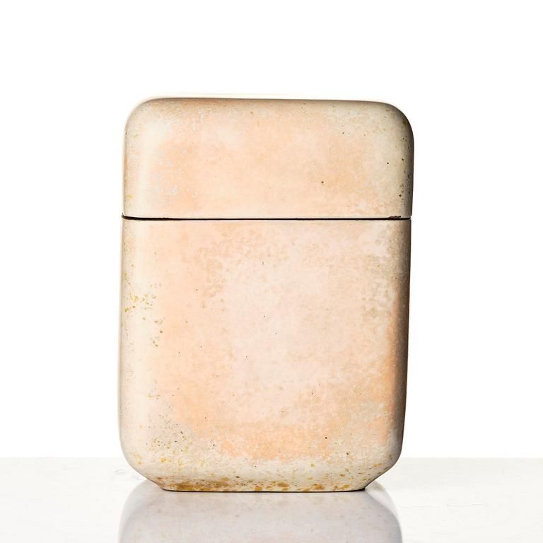 Hans Hedberg, a faience lidded jar, Biot, France.