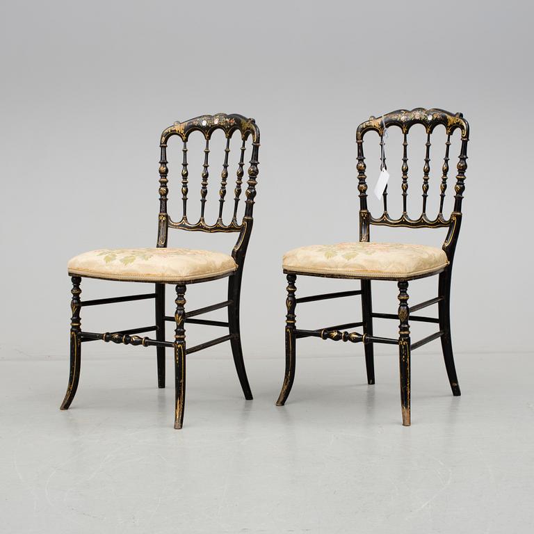 STOLAR, ett par, 1800-talets slut.