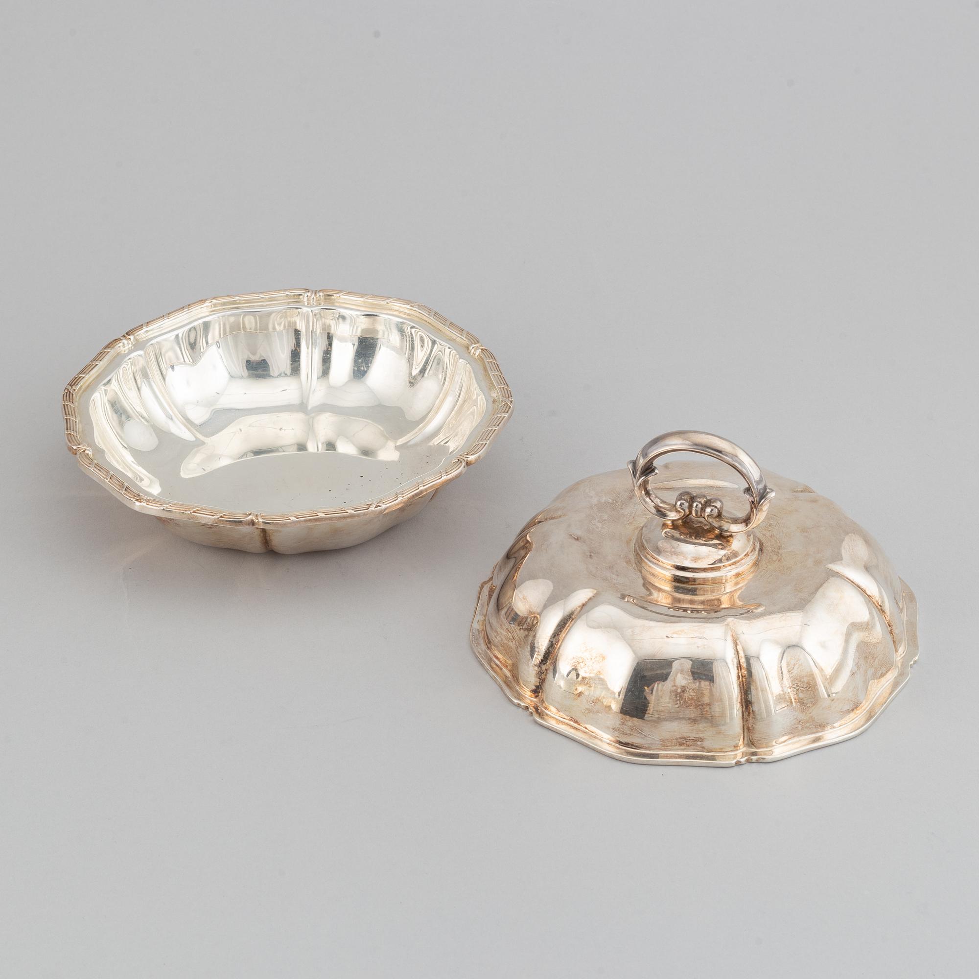Dubbelkarott, 830 silver, svenska importstämplar, 1900-tal.