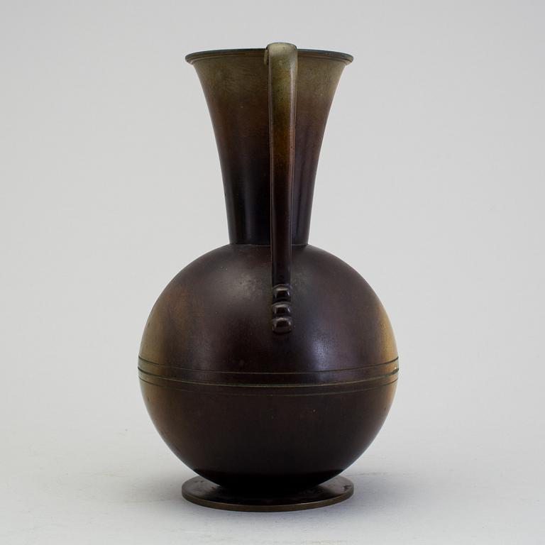 A 20th century  art deco bronze vase by Ystad Brons, Sweden.