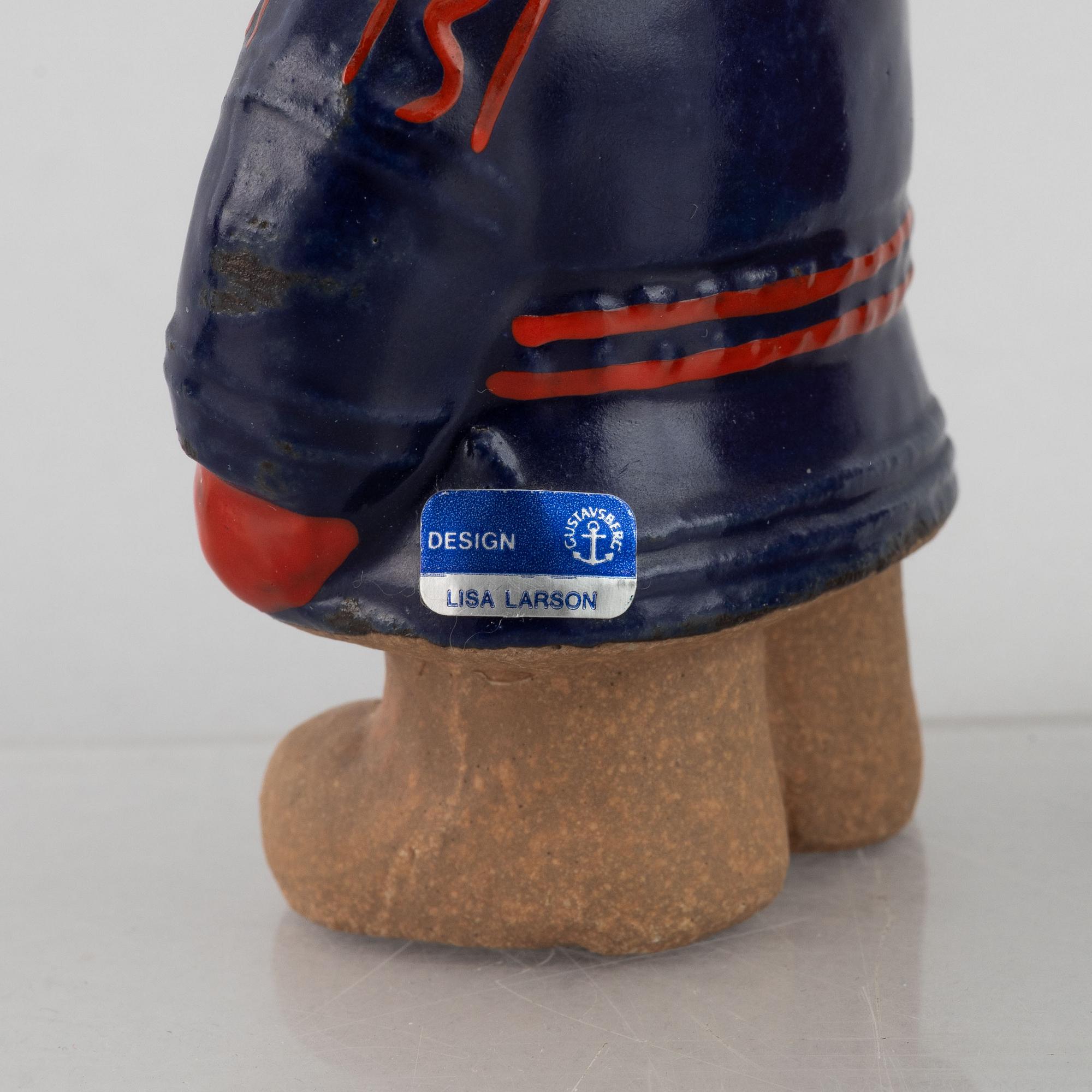 Lisa Larson, figuriner, 8 st, stengods, Gustavsberg, ur serien "All världens barn".