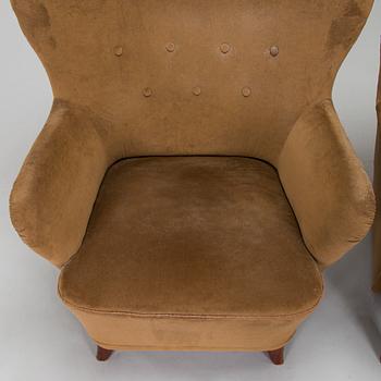 Fåtöljer, ett par, 1900-talets mitt.