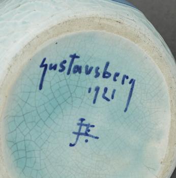 VAS, flintgods, Josef Ekberg, Gustavsberg, 1921.