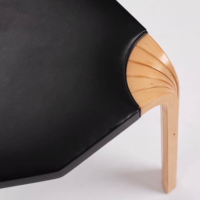 Alvar Aalto, a stool model "X600", Artek, Finland 1960s.