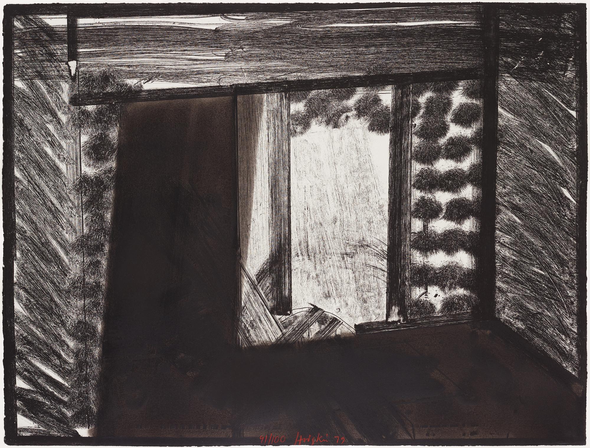 Howard Hodgkin, etsning. Signerad och numrerad 91/100. Daterad -79.