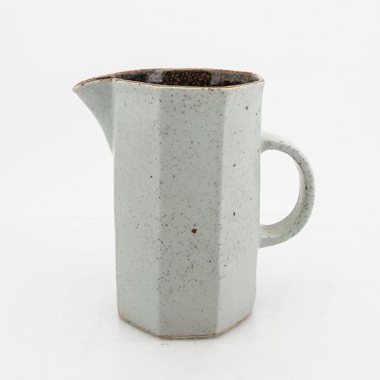 Signe Persson-Melin, a glazed ceramic pitcher, signed by hand numbered 178 och dated 1982, Rörstrand.