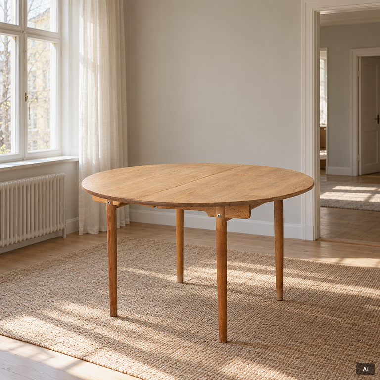 Hans J. Wegner, Dining table, CH337, Andreas Tuck, Denmark, second half of the 20th century.