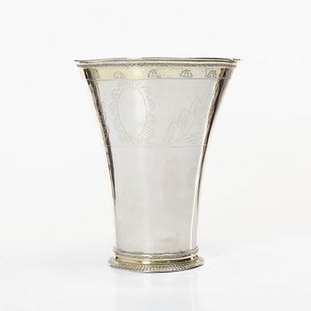 A Swedish silver beaker, mark of Carl Lindgren, Norrköping, active 1778-1789 (1790).