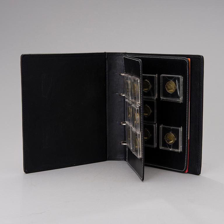 A set of eleven collector's coins from the Olympic Games, China 2008.