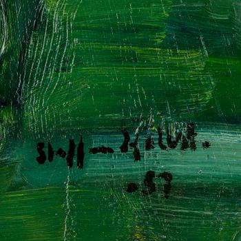 STAFFAN HALLSTRÖM, olja på pannå. Sign o dat 57.