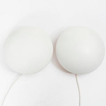 Poul Henningsen, a pair of 'PH hat' wall lamps, Louis Poulsen, Denmark.