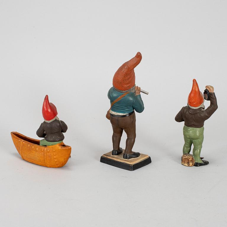 Three German Santa figurines, 1920's/30's..