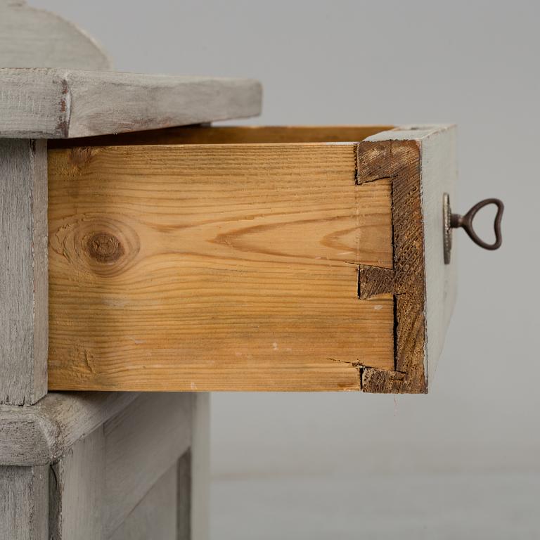 A pair of bedside tables, gustavian style, modern.