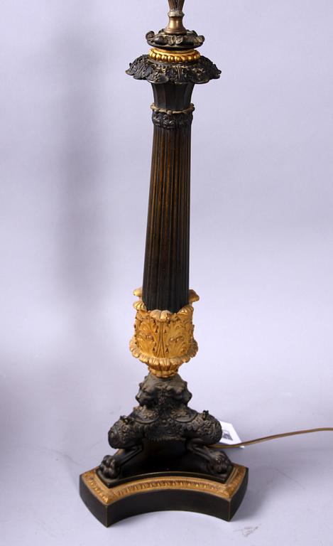 LAMPFOT, senempire-stil, 1900-talets första hälft.