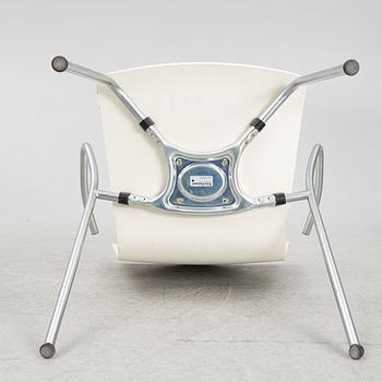 Vico Magistretti, a set of seven 'Vico Duo' chairs, Fritz Hansen, Denmark, dated 2000.